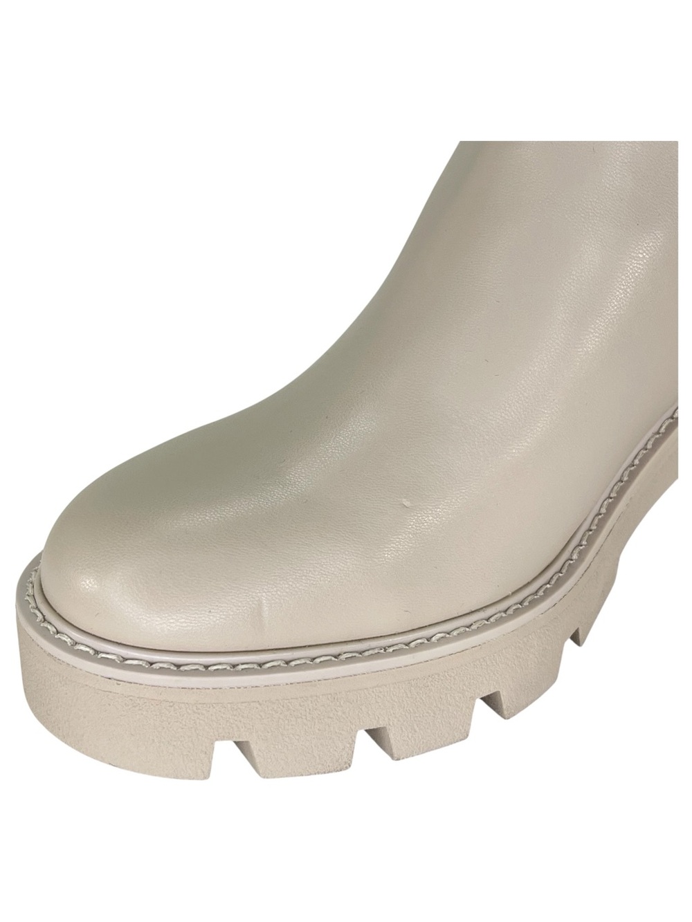 Bar III Versuz Ivory Faux Leather Womens High Too Ankle Boots Size 10M - Picture 8 of 13